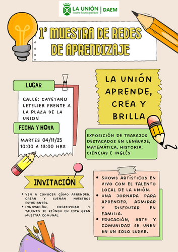 Primera Muestra de Redes de Aprendizaje DAEM